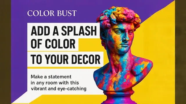 Vibrant Diagonal Ad